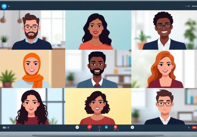 Remote team collaboration screenshot