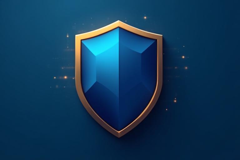 Abstract shield representing security and risk mitigation